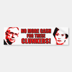 Anti Pelosi - Anti Reid - Clunkers Bildekal