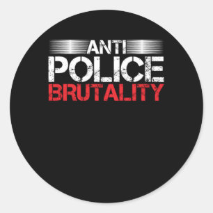 Anti Police Brutality Justice Violence Equa Runt Klistermärke
