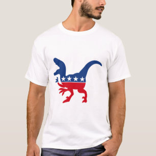 Anti-Politik Patriotic T-Rex T Shirt