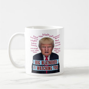 Anti president Donald Trump 1984 politiska parodi Kaffemugg