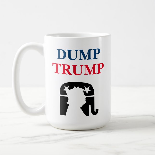 Anti President Donald Trump Politik Kaffemugg (Vänster)