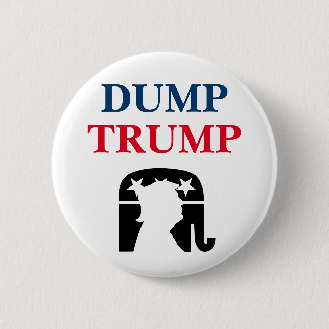 Anti President Donald Trump Politik Knapp (Framsida)