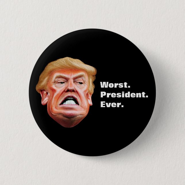 Anti President Trump - Sämsta presidenten någonsin Knapp (Framsida)