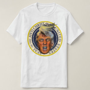 Anti President Trump sigill för Antikrist T-shirt