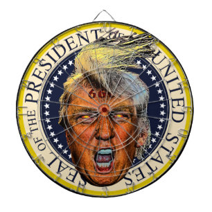 Anti President Trump Stor Mun Djävul Darttavla