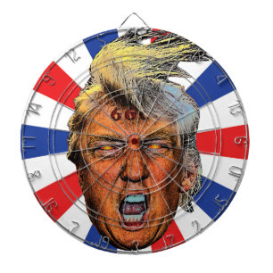 Anti President Trump Stor Mun Djävul Darttavla
