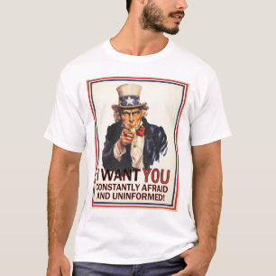 Anti-Propaganda för Uncle Sam skjorta Tee Shirt