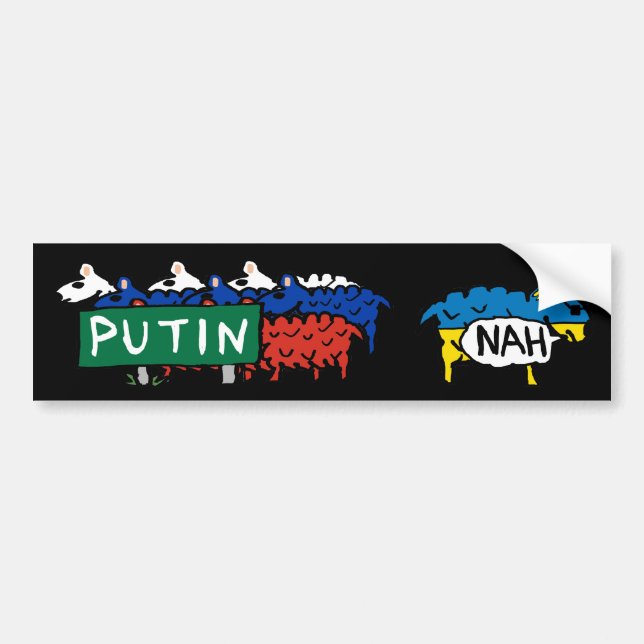 Anti Putin Bildekal (Framsidan)
