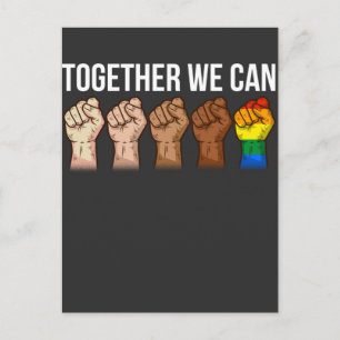Anti Racism Art Black Lgbtq Human Högers Activist Vykort