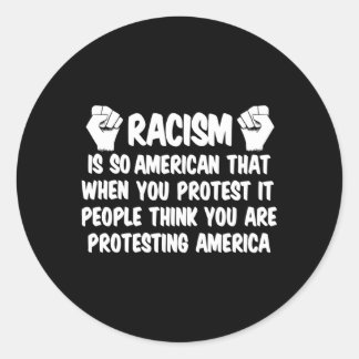 Anti Racism Hu Högers Black Justice Equality Anti Runt Klistermärke