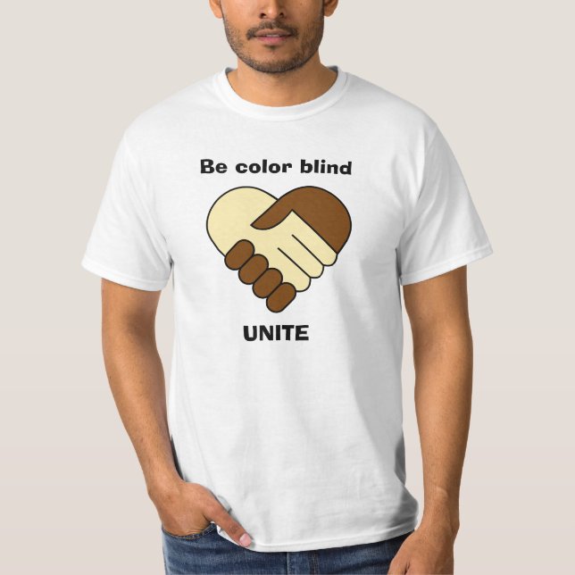 Anti rasismtemaman skjorta tee (Framsida)