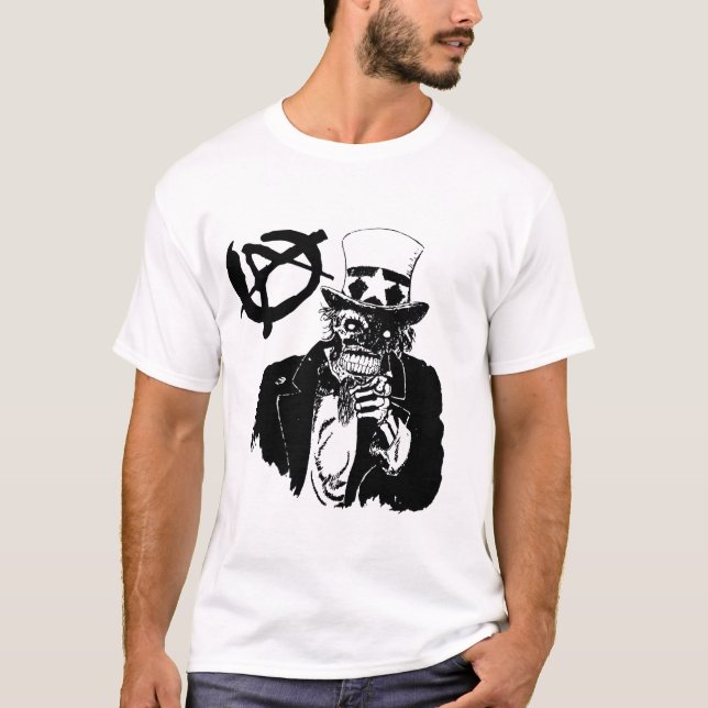 Anti regerings- T-tröja Tröja (Framsida)