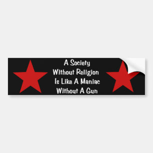 Anti-Religion citationstecken Bildekal