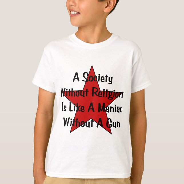Anti-Religion citationstecken Tee (Framsida)