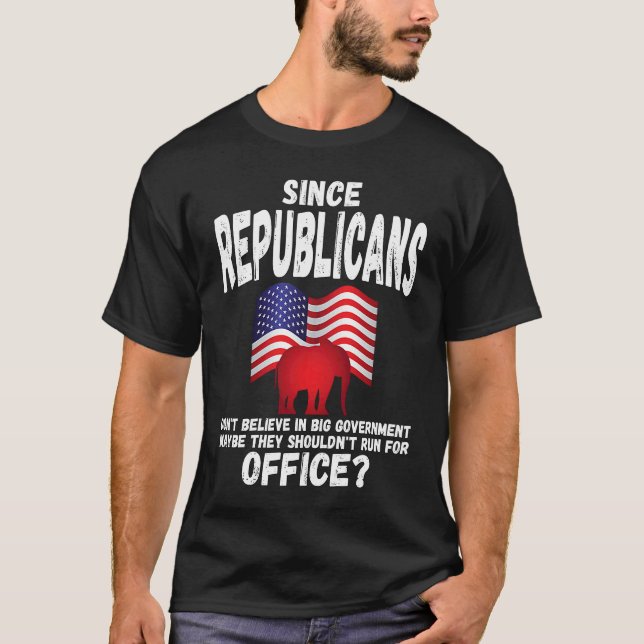 Anti Republican   Conservative Liberal American T Shirt (Framsida)