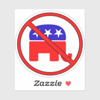 Anti Republican Elephant Klistermärken