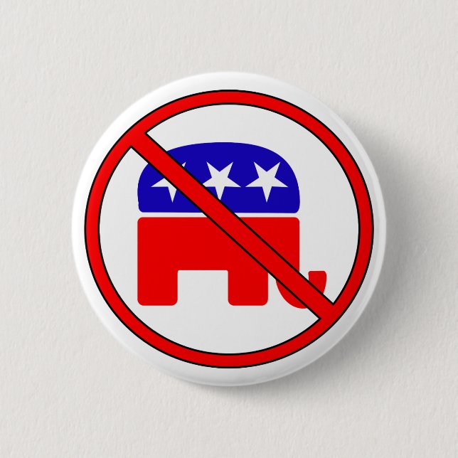 Anti Republican Elephant Knapp (Framsida)