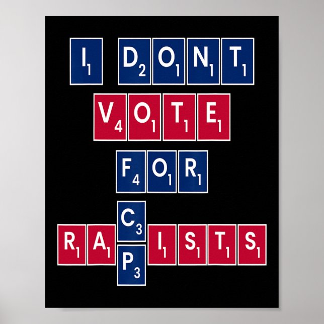 Anti Republican Liberal Equality Vote Blue Progres Poster (Framsidan)