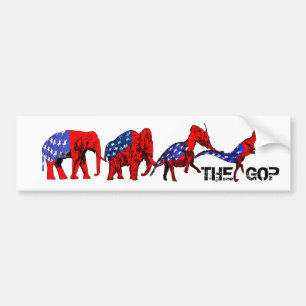 Anti-Republikan Anti-GOP evolutionsatir Bildekal