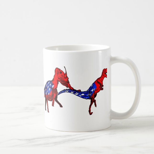Anti-Republikan Anti-GOP evolutionsatir Kaffemugg (Höger)