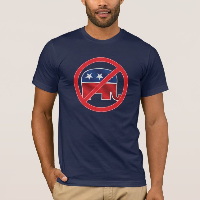 Anti-Republikan mörkT-tröja T Shirt (Framsida)