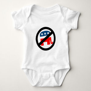 Anti-Republikan vit T-shirt