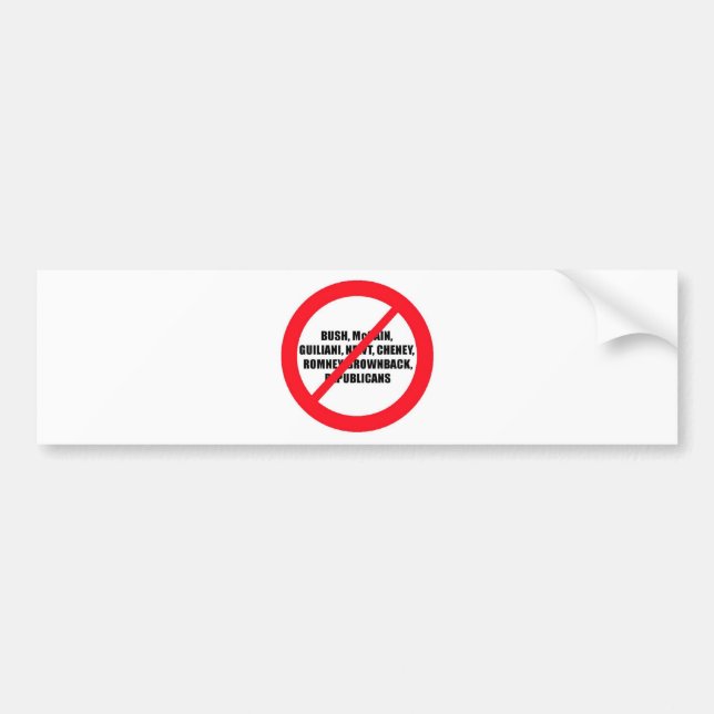 Anti-Republikaner Bildekal (Framsidan)