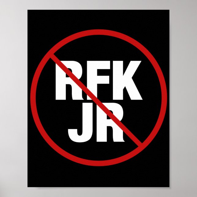 Anti RFK Jr. Rösta mot Robert F. Kennedy-gård Poster (Framsidan)