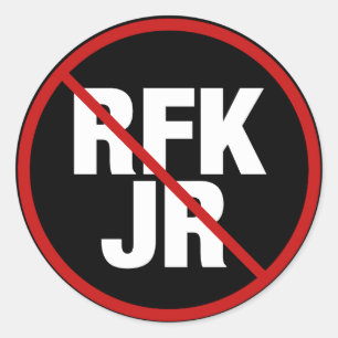Anti RFK Jr. Vote against Robert F. Kennedy Runt Klistermärke