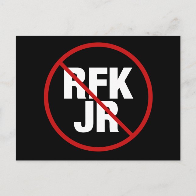 Anti RFK Jr. Vote against Robert F. Kennedy Yard Vykort (Framsida)