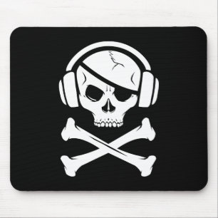 Anti-riaa logotyp för musikpiratpiratkopiering musmatta