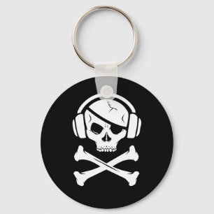 Anti-riaa logotyp för musikpiratpiratkopiering nyckelring