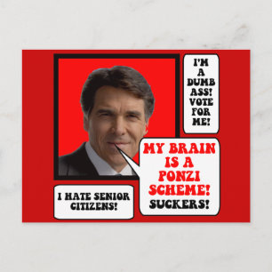 anti Rick Perry Vykort