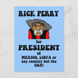 anti Rick Perry Vykort