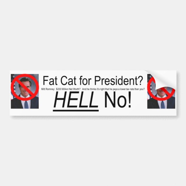 Anti Romney bildekal (Framsidan)