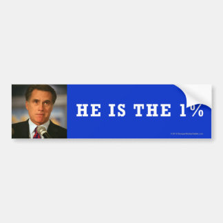 Anti-Romney klistermärke 1%