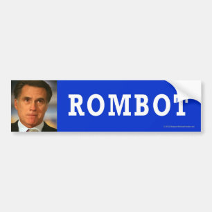 Anti-Romney klistermärke Rombot
