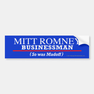 Anti-Romney klistermärkeaffärsman Bildekal