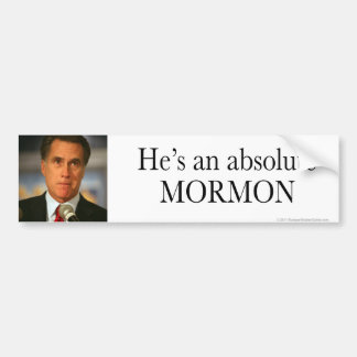 Anti-Romney klistermärkeevig sanningMormon Bildekal