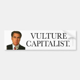 Anti-Romney klistermärkegamkapitalist Bildekal