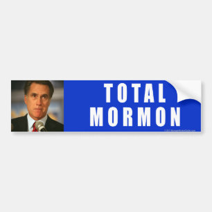 Anti-Romney sammanlagd Mormon Bildekal