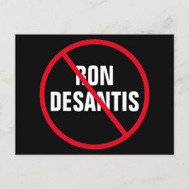 Anti Ron DeSantis politiska Vykort