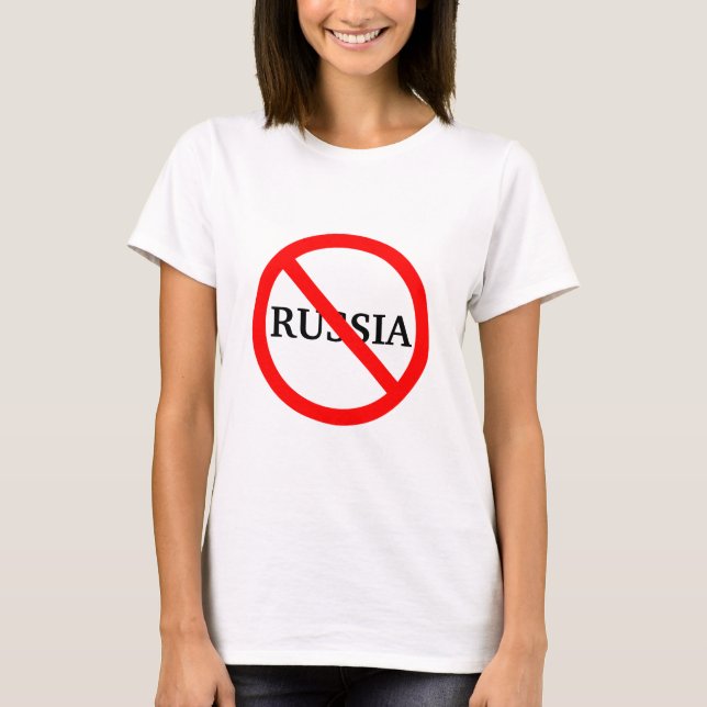 Anti Russia T-Shirt (Framsida)