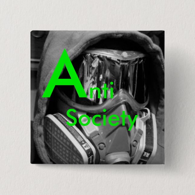 Anti samhälle knäppas knapp (Framsida)