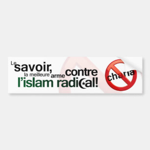Anti Sharia bildekal - fransk