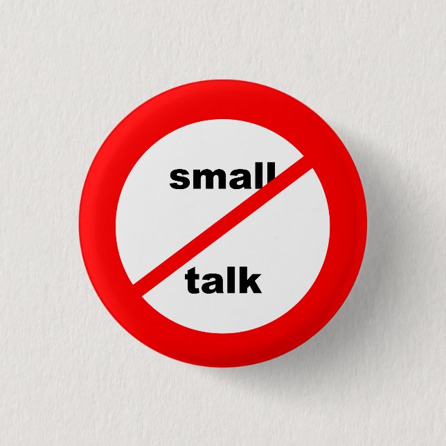 Anti Small Talk Knapp (Framsida)