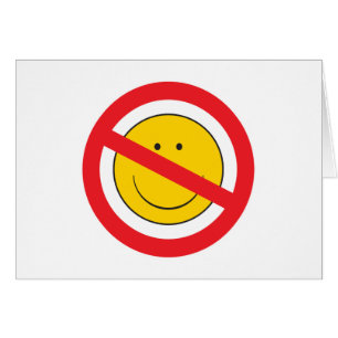 Anti-Smiley face Hälsningskort