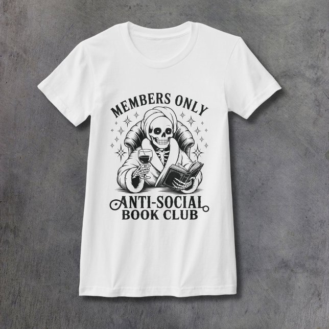 Anti-Social Book Club Women's Fitted T Shirt (Skapare uppladdad)