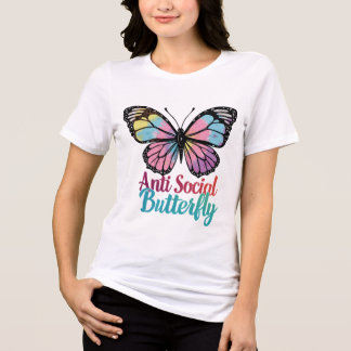 Anti-Social Butterfly – Introvert Statement T-shir T Shirt