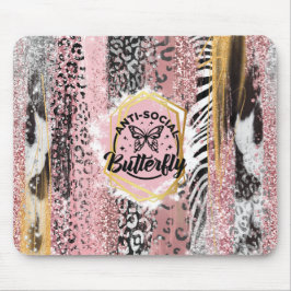 Anti-Social Butterfly Mousepad Musmatta